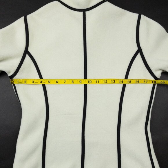 Marker for Gorsuch Polartec Fleece Jacket Women's Medium White Full Zip Ski USA - Picture 13 of 16